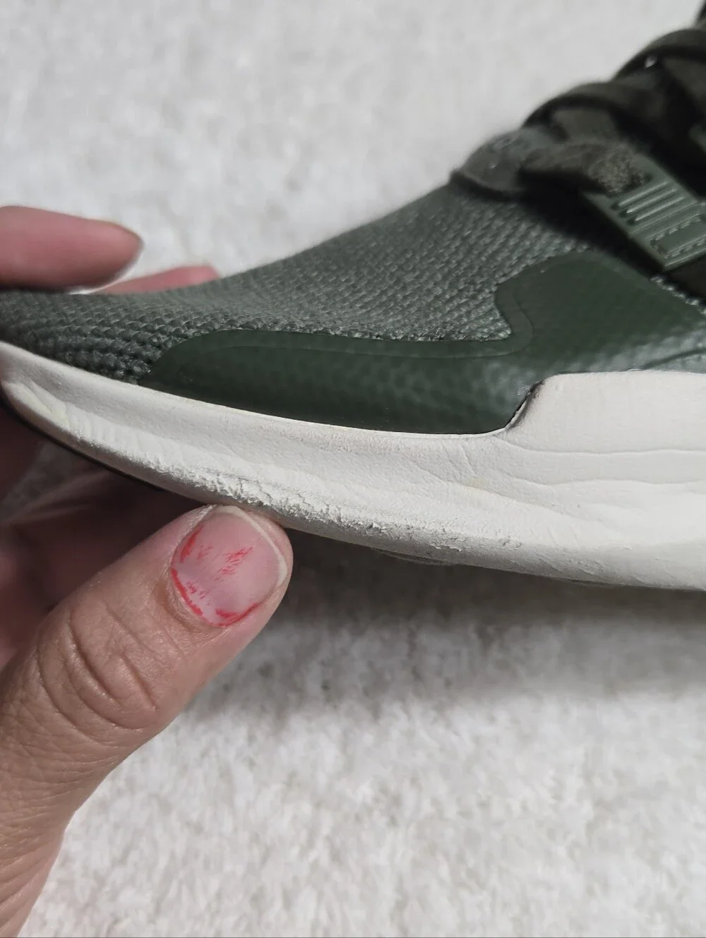 Adidas Women's EQT Support ADV 'Olive White' Sz 8.5